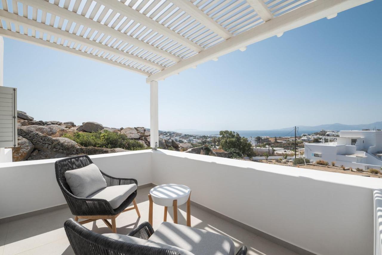 Villa Petra Mare Above Mykonos Town Private Pool Exterior foto